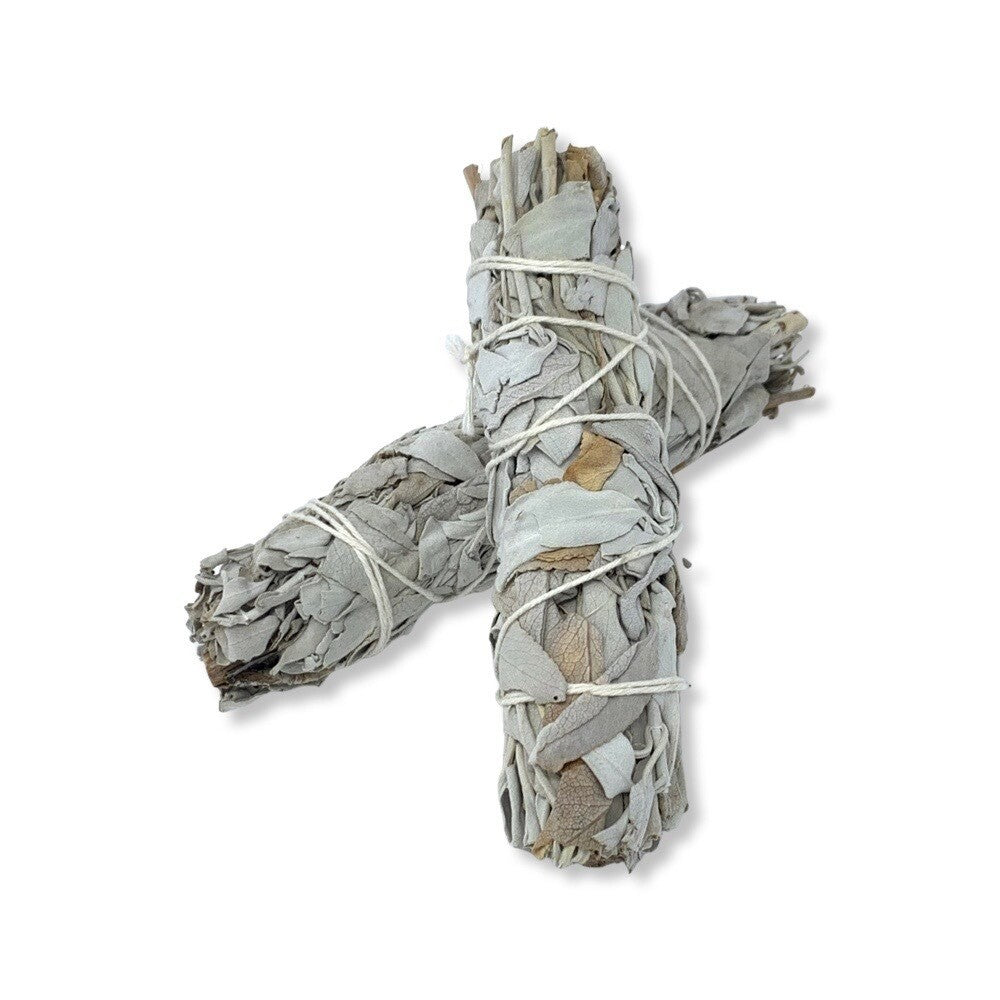 White Sage Bundles - Flower Wrapped - Smudging - Space Clearing Protection