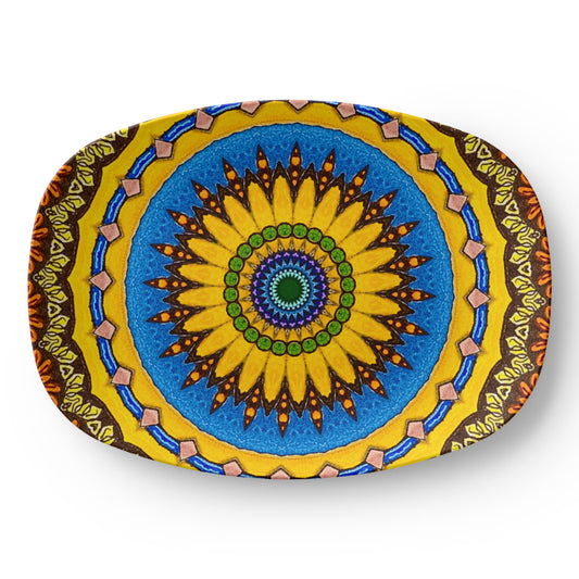 Joyful Mandala 10"x14" Platter