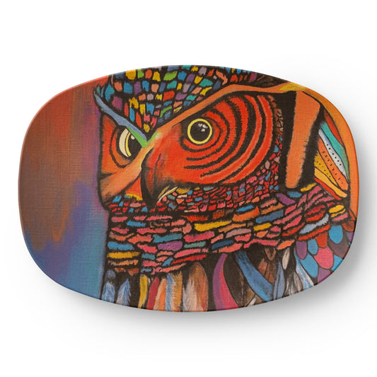 Owl 10"x14" Platter