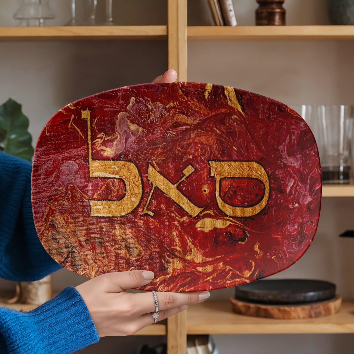 Samech Aleph Lamed 10"x14" Platter