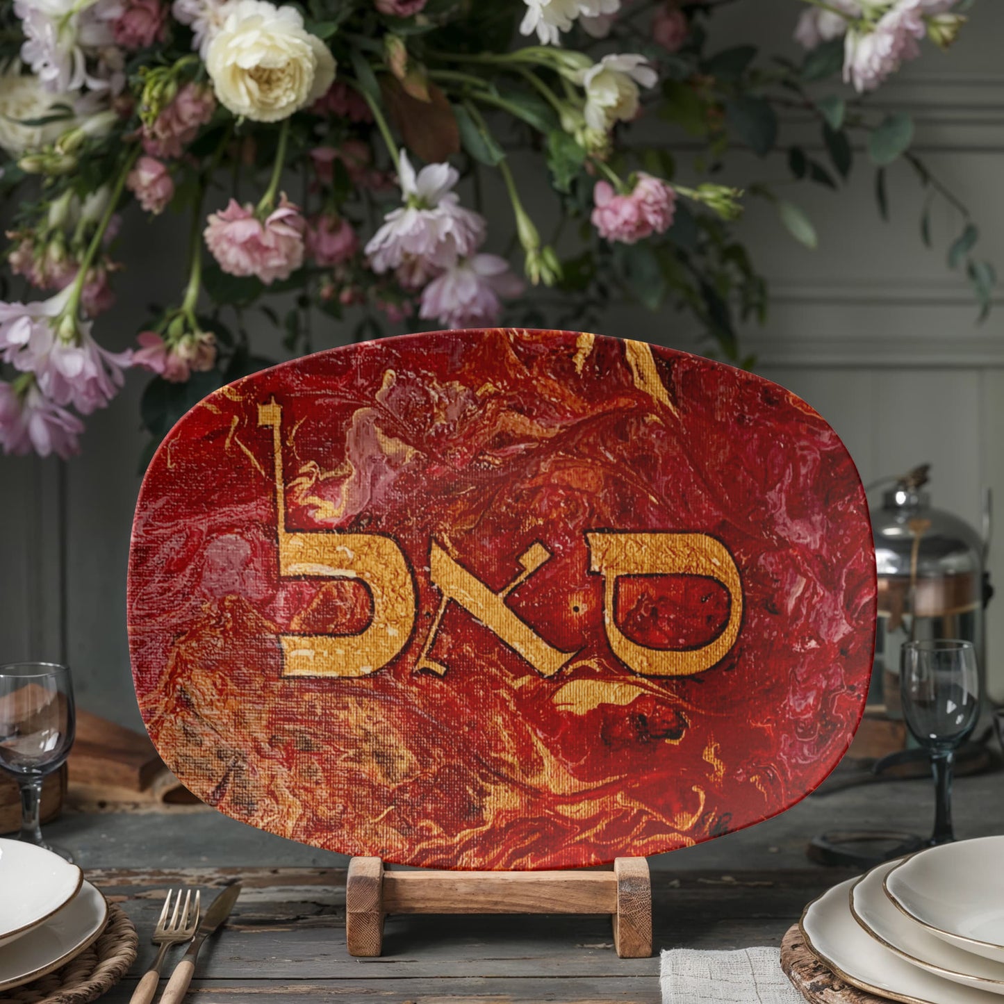 Samech Aleph Lamed 10"x14" Platter
