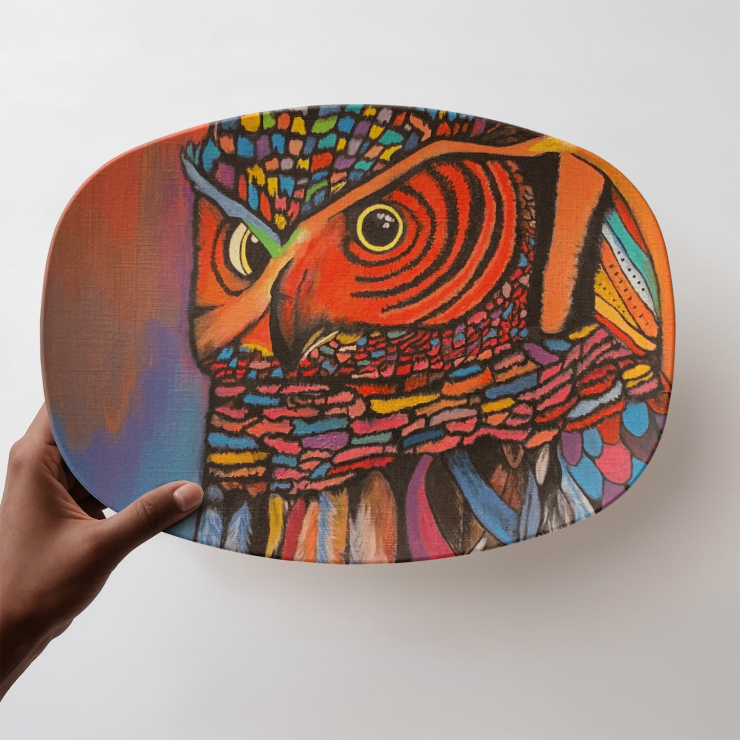 Owl 10"x14" Platter