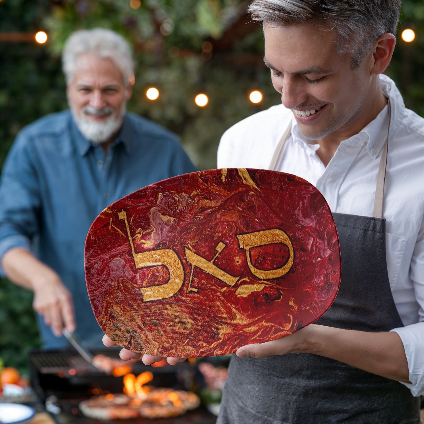 Samech Aleph Lamed 10"x14" Platter