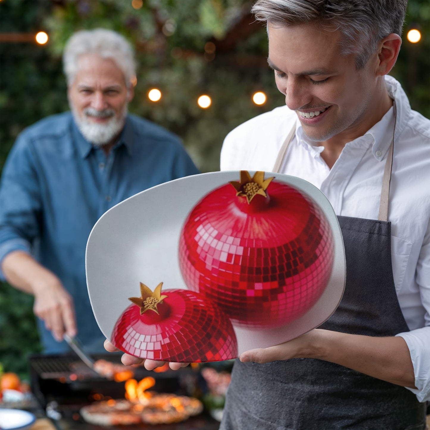Disco Pomegranate 10"x14" Platter