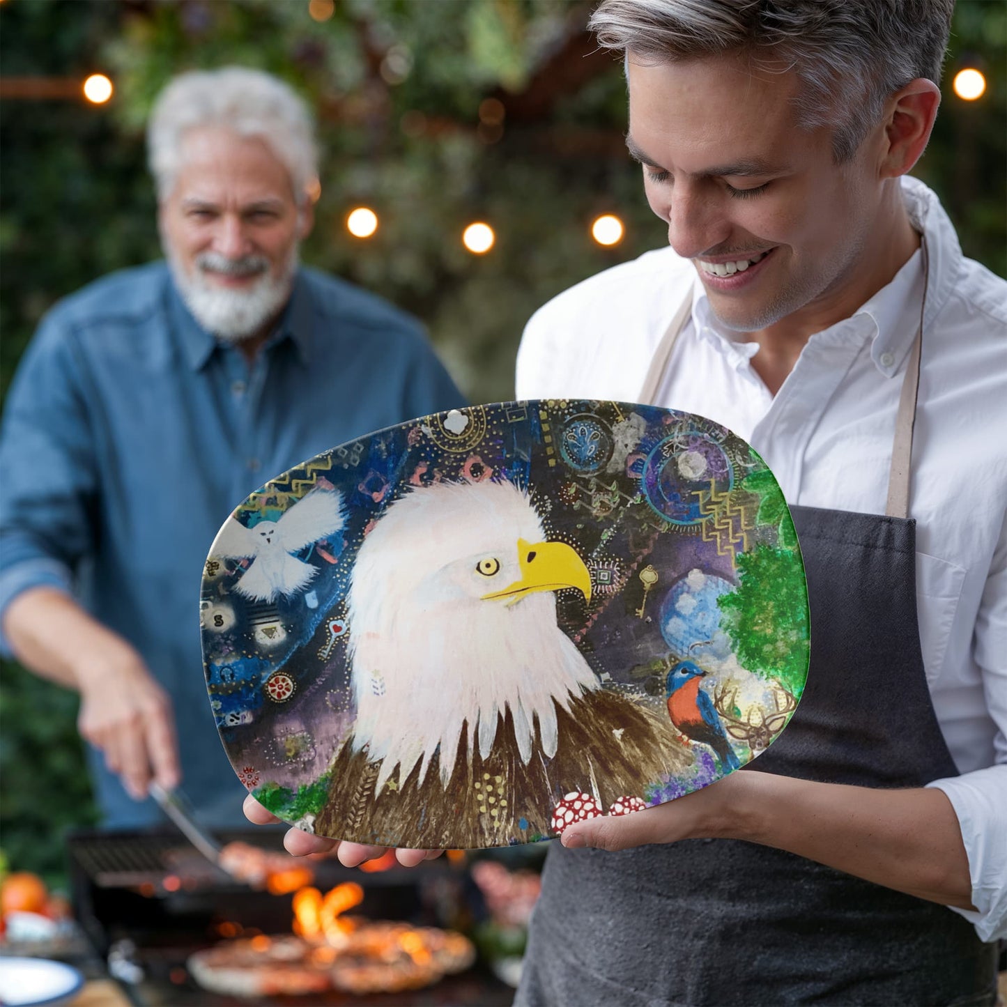 Mystic Eagle & Friends 10"x14" Platter