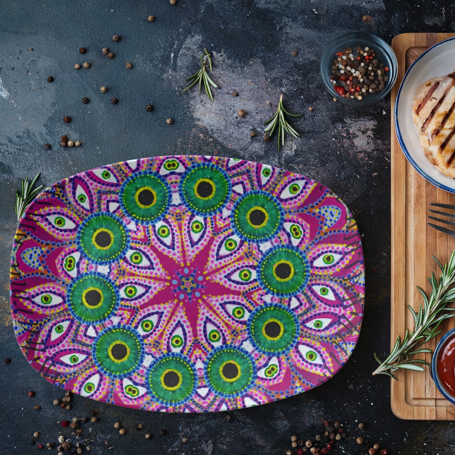 The Watchers 10"x14" Platter