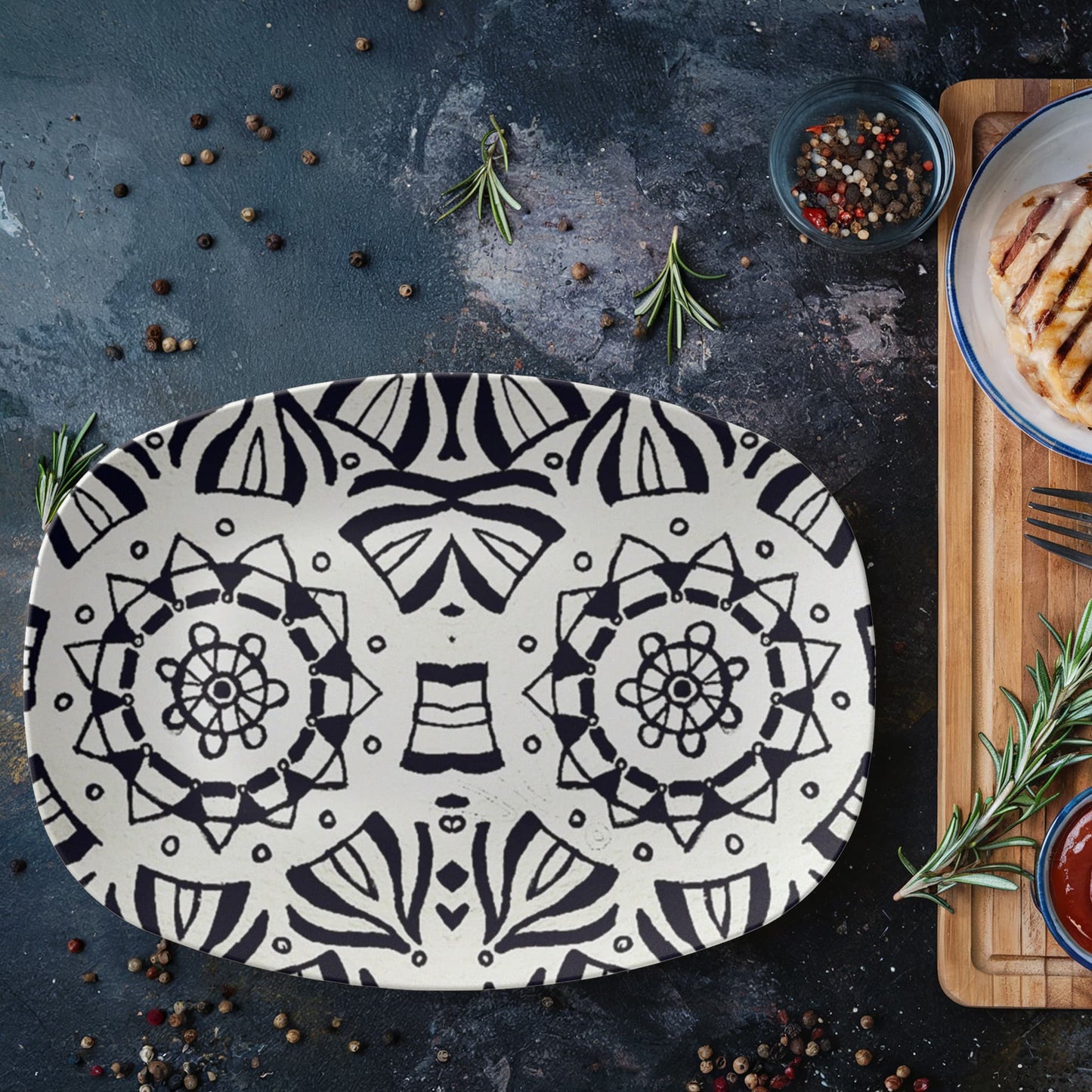 Owl Eyes 10"x14" Platter