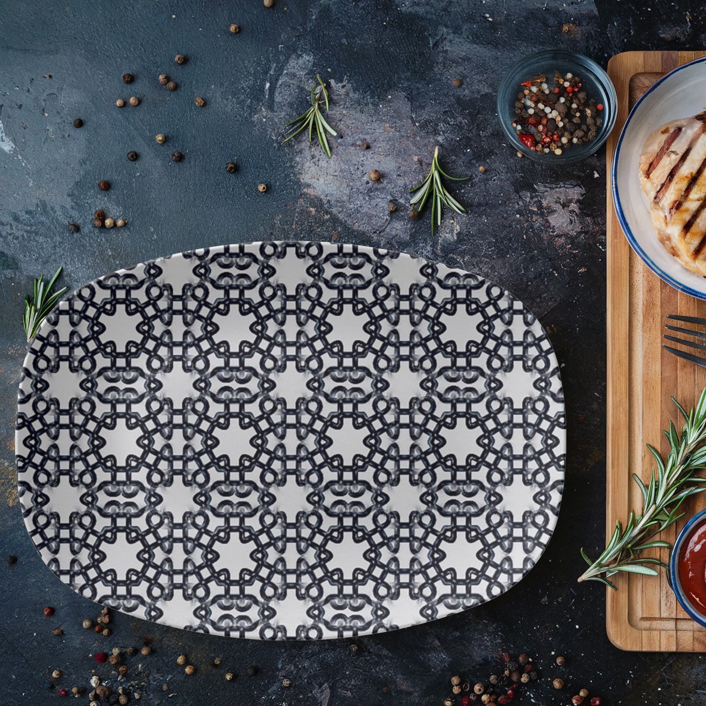 Tourmaline Armor 10"x14" Platter