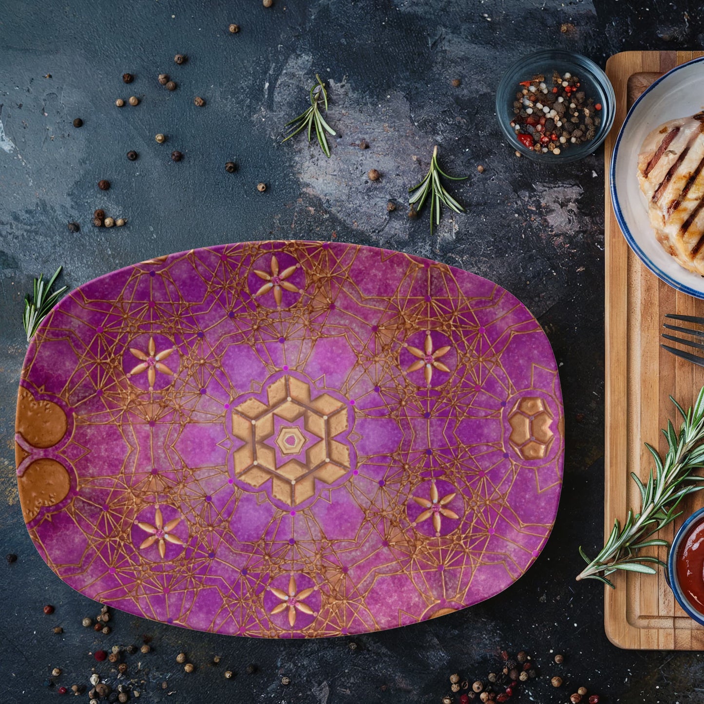 Sacred Realms 10"x14" Platter