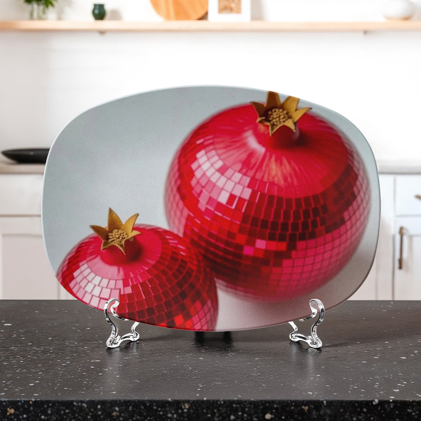 Disco Pomegranate 10"x14" Platter