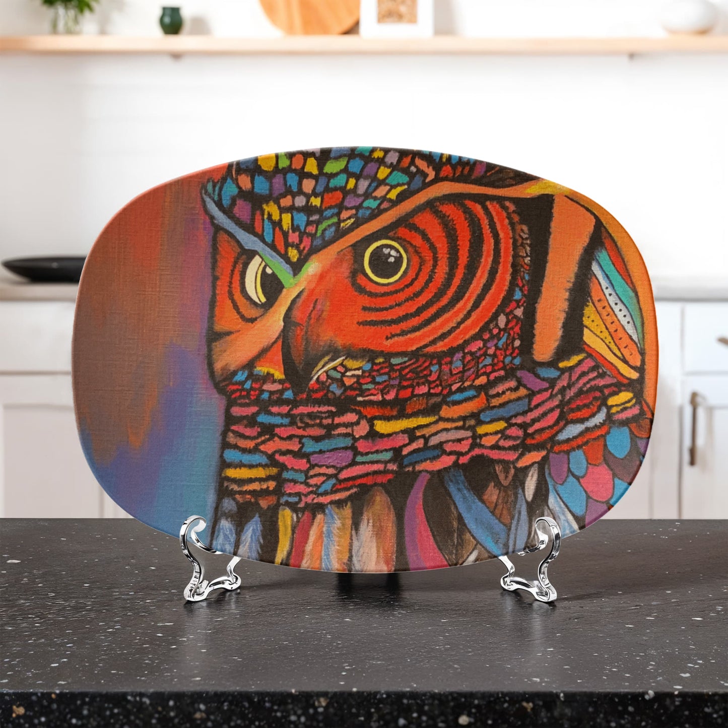 Owl 10"x14" Platter