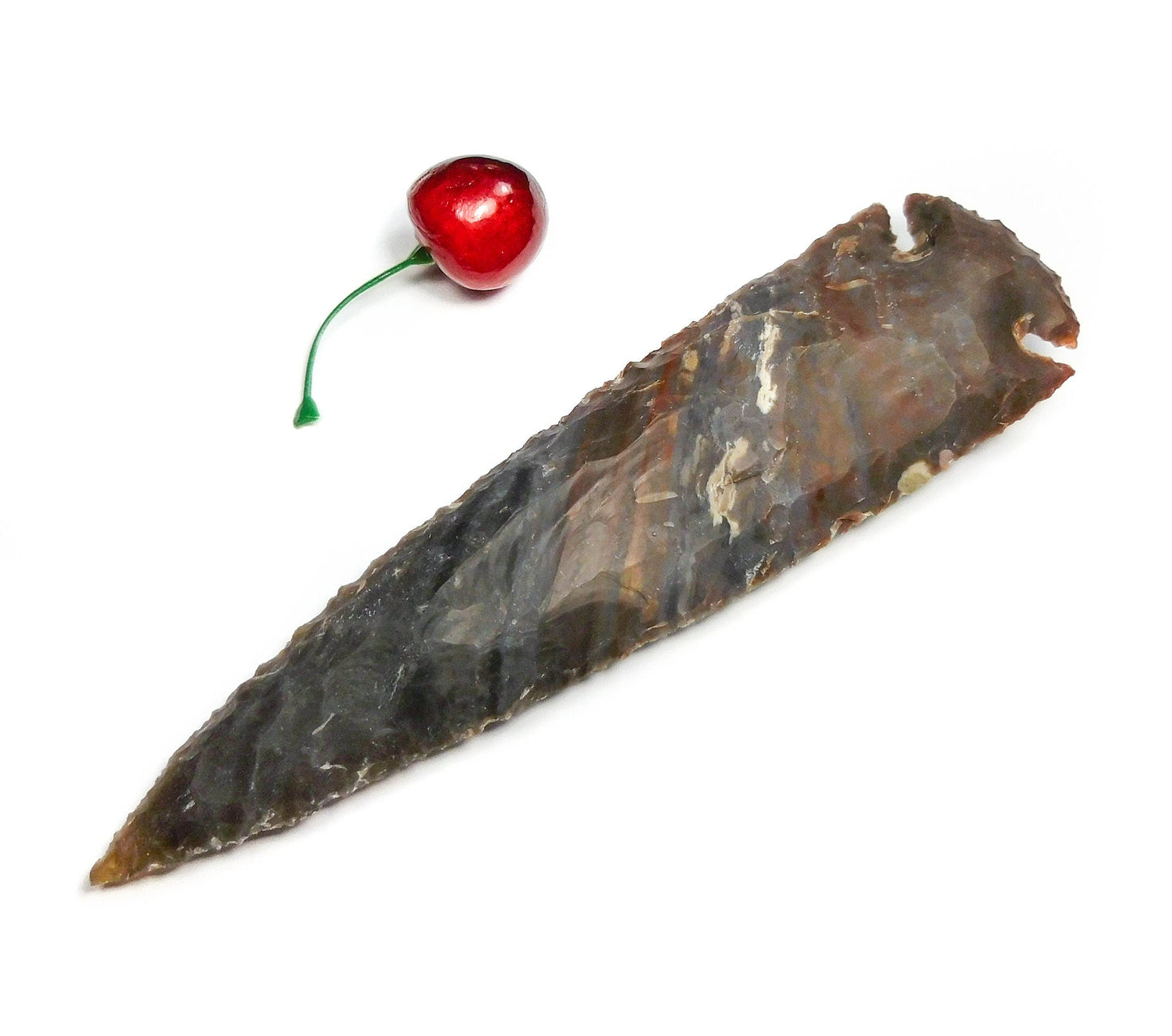 Large Fancy Jasper Arrowhead Decorative Spearhead Carving  Arrow Stone