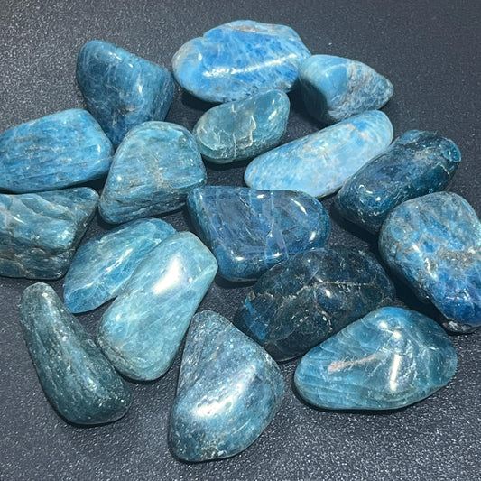 Extra Quality Blue Apatite Tumbled (By The Piece Or Pound) Gemstone Decor Wholesale Bulk Supply