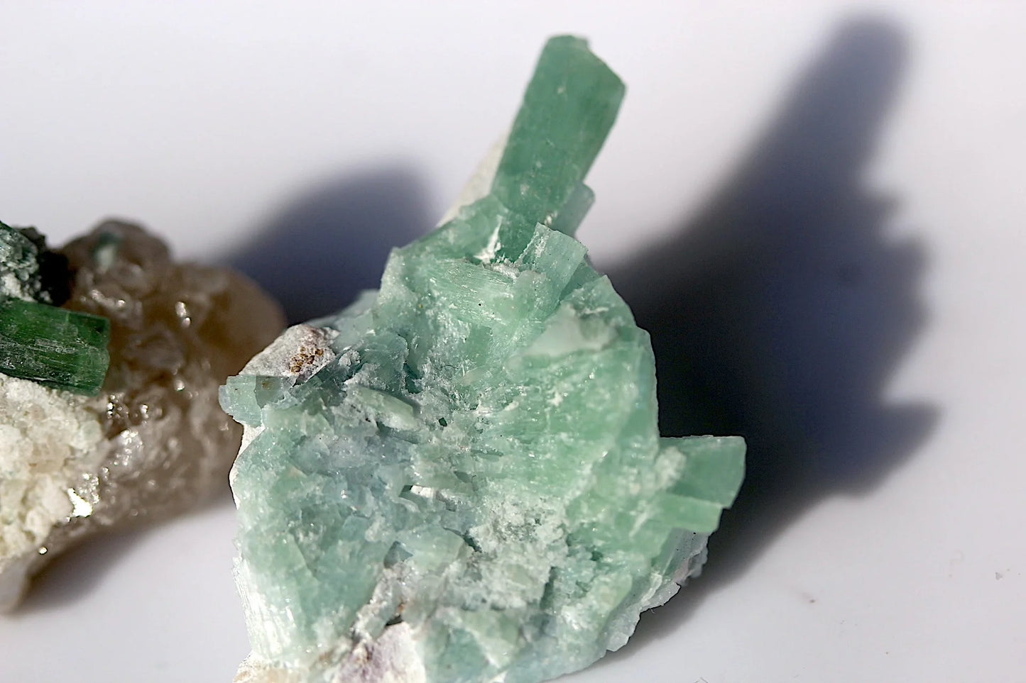 13 Gram – 2 Piece Green-Blue Tourmaline Mini Crystal Specimen from Afghanistan