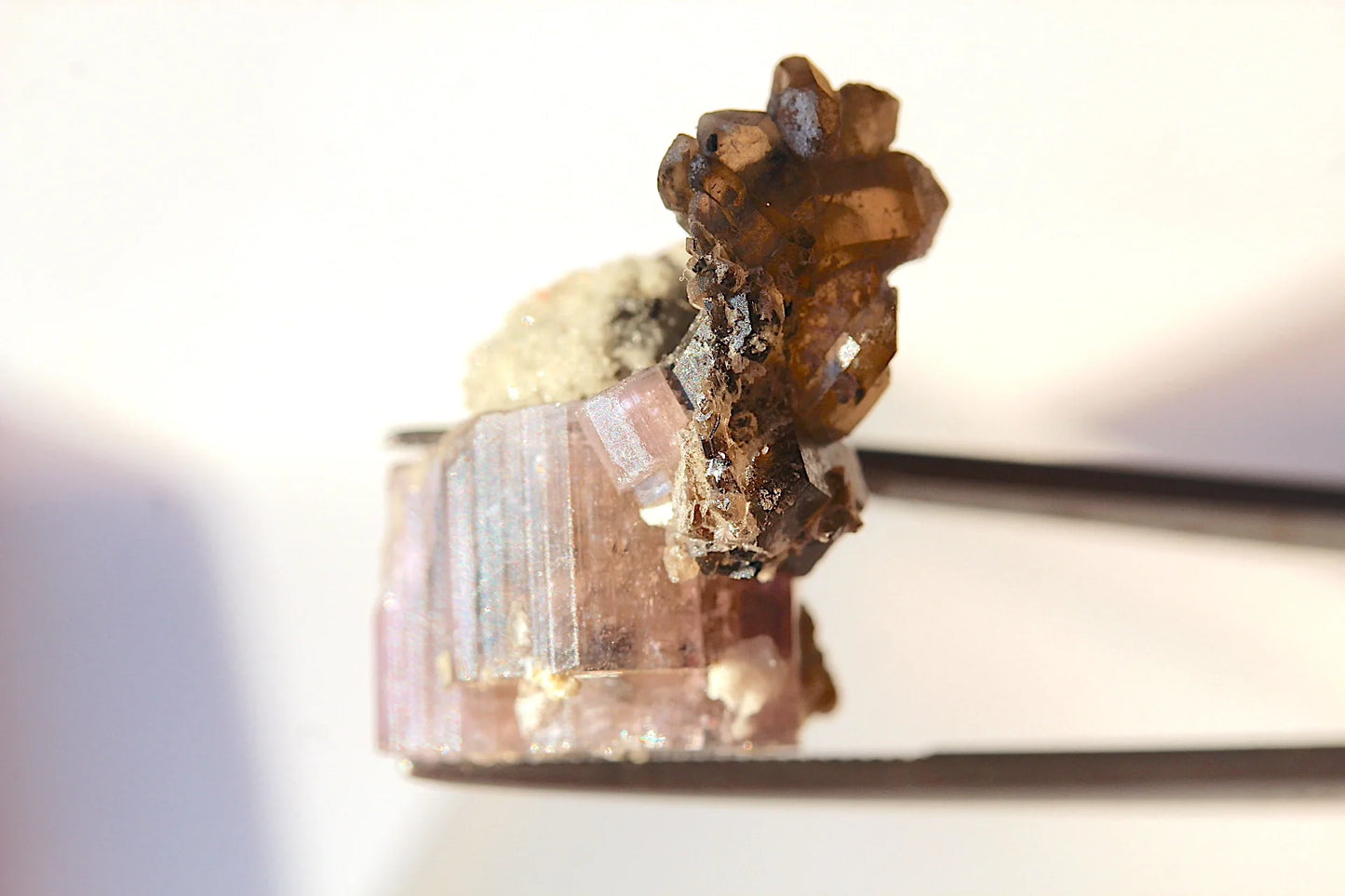 8.6 Grams Purple Apatite with Smoky Quartz -From Skardu Pakistan