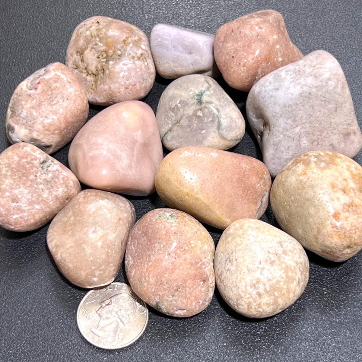 Large Pink Amethyst Crystal Tumbled Stones (By The Piece or Pound) Wholesale