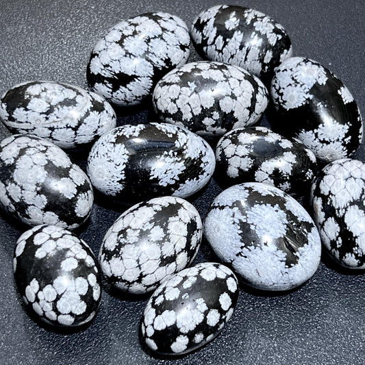 Snowflake Obsidian Tumbled (By The Piece Or Pound) Bulk Wholesale Supply