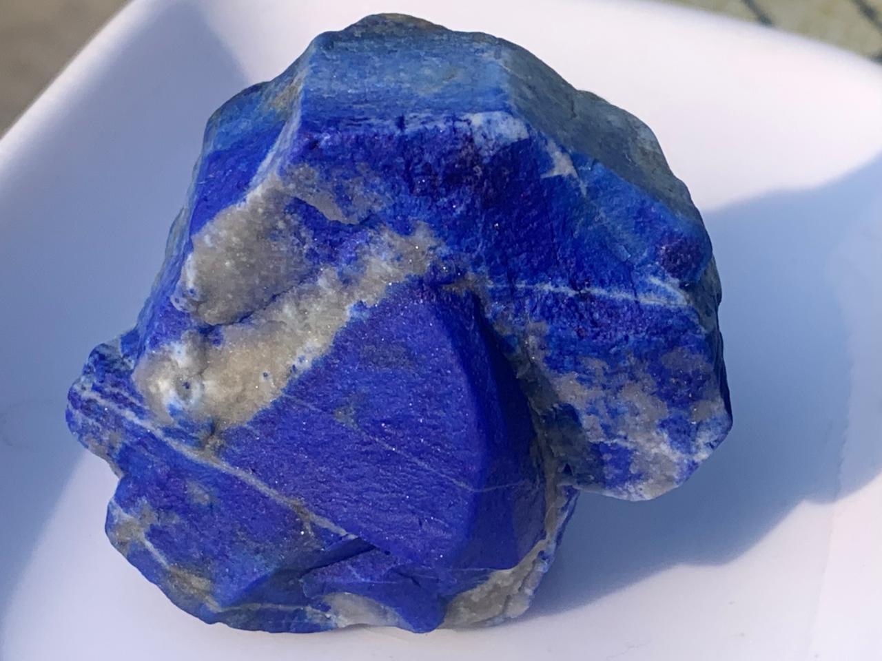 110 Gram Rough Lapis Lazuli with Golden Pyrite | Lapidary Work