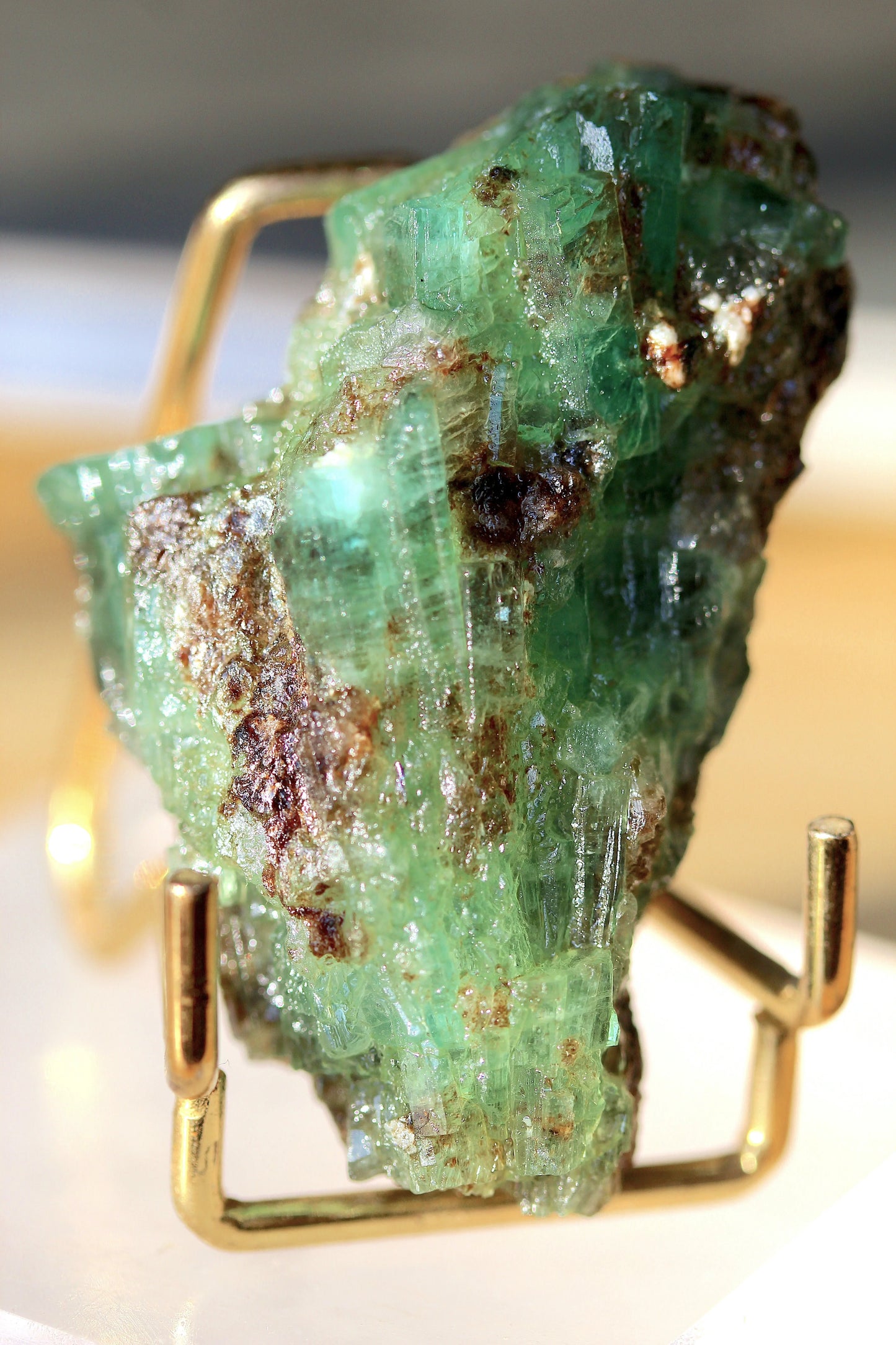 51 Grams Rare Emerald Multiple Intergrown Prismatic Crystals - Chitral Pakistan