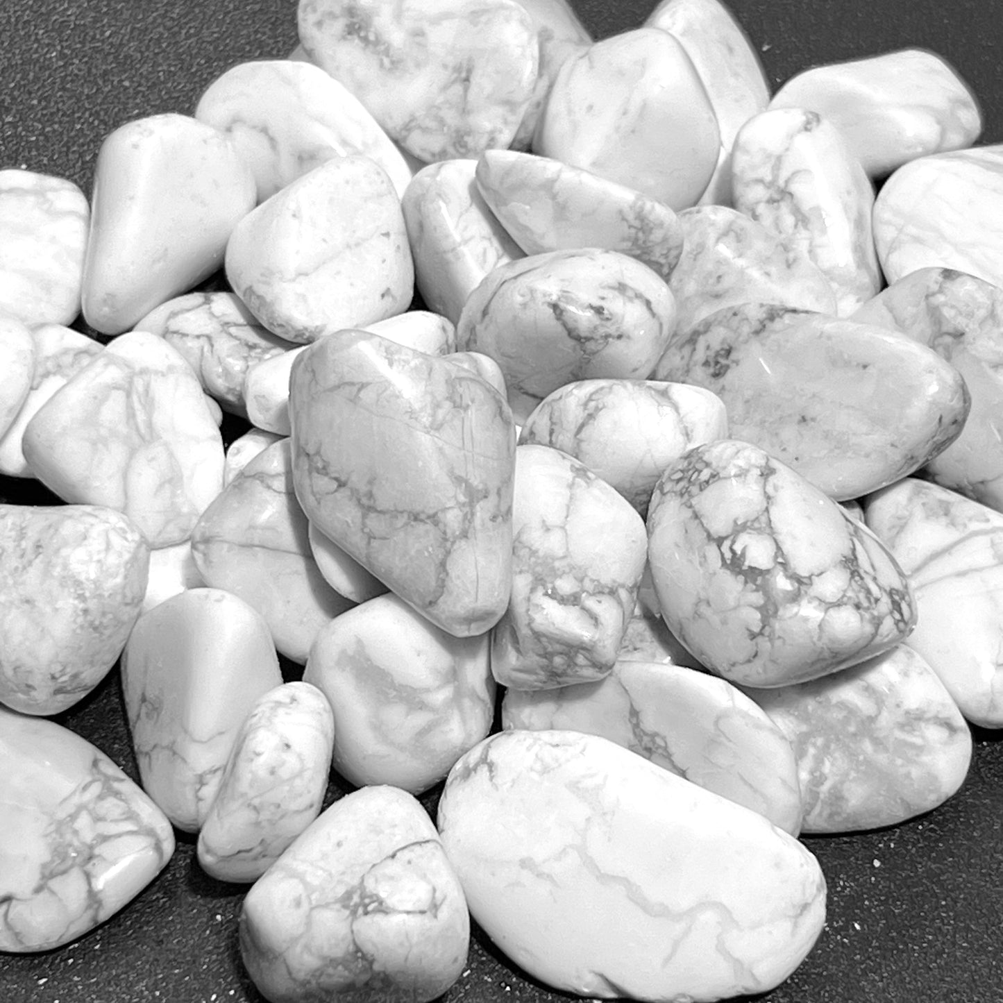 White Howlite Tumbled Stones (By The Piece Or Pound) Wholesale