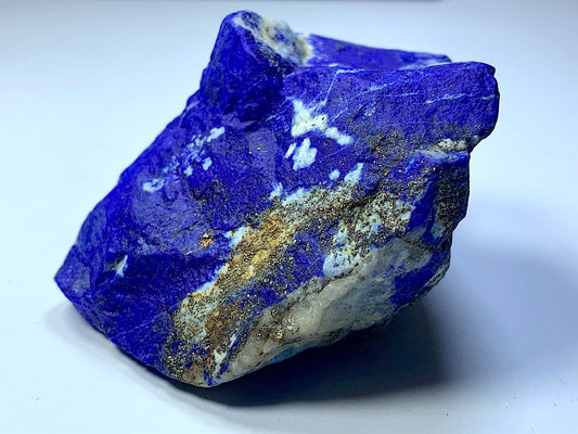 169 Gram Good Quality Rough Lapis Lazuli with Gold Pyrite Inclusions
