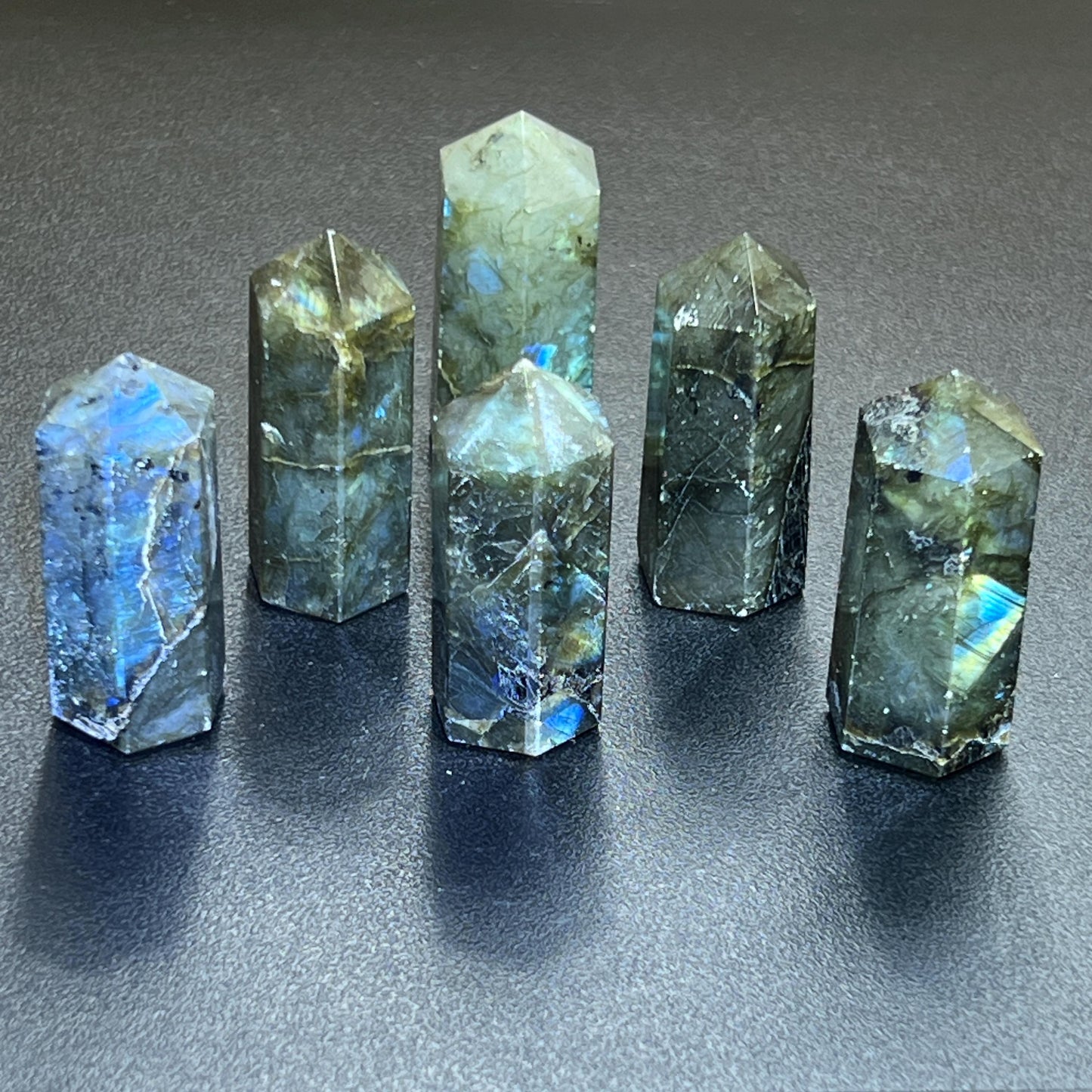 Labradorite Crystal Point Tower Obelisk Carving Wholesale