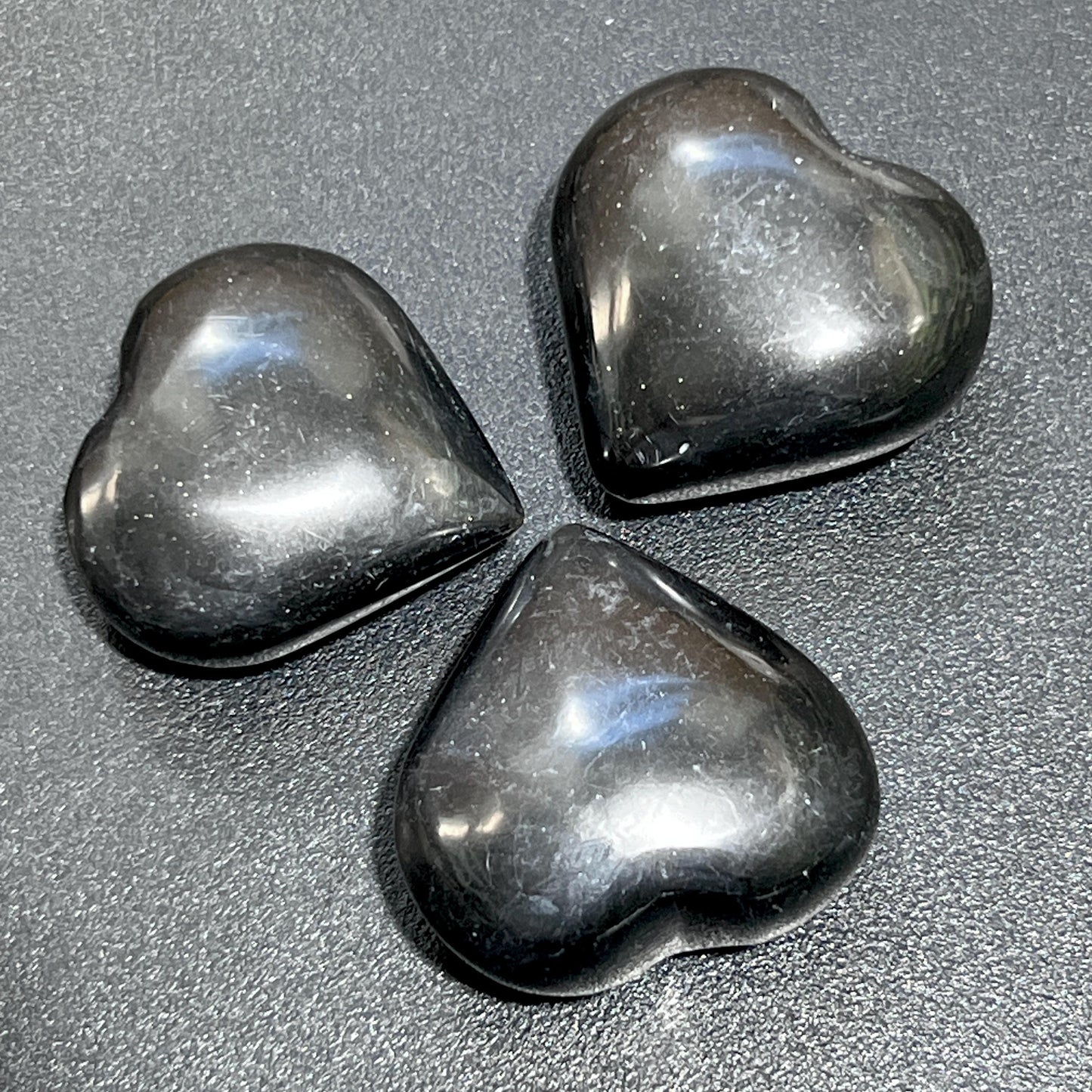 Black Onyx Puffy Heart Crystal Carving Wholesale