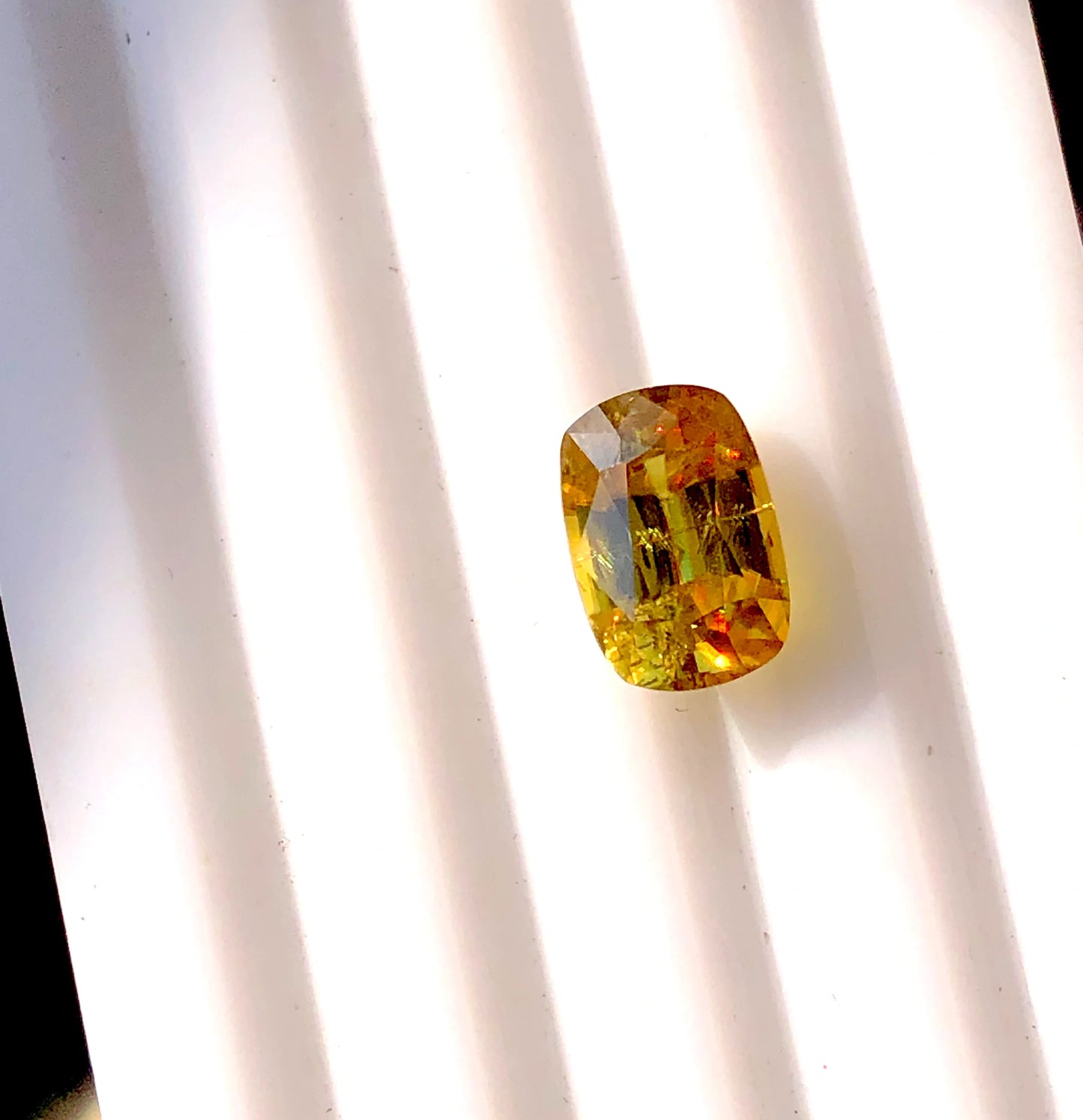 2.11 Carats  Oval Shape Loose Yellow Sphene - Titanite