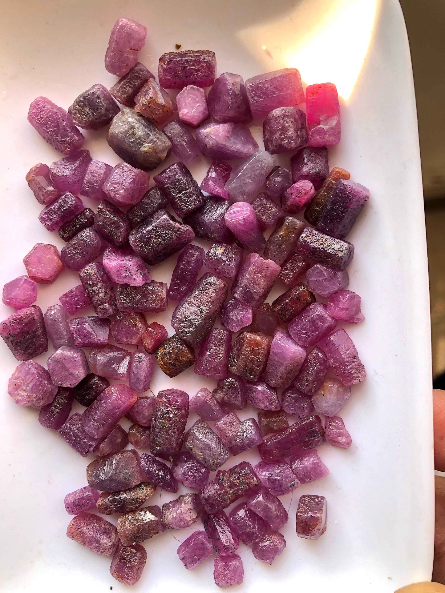 75 Grams Raw Ruby Crystals