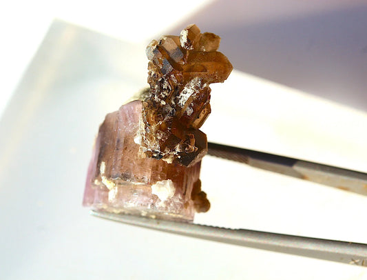 8.6 Grams Purple Apatite with Smoky Quartz -From Skardu Pakistan