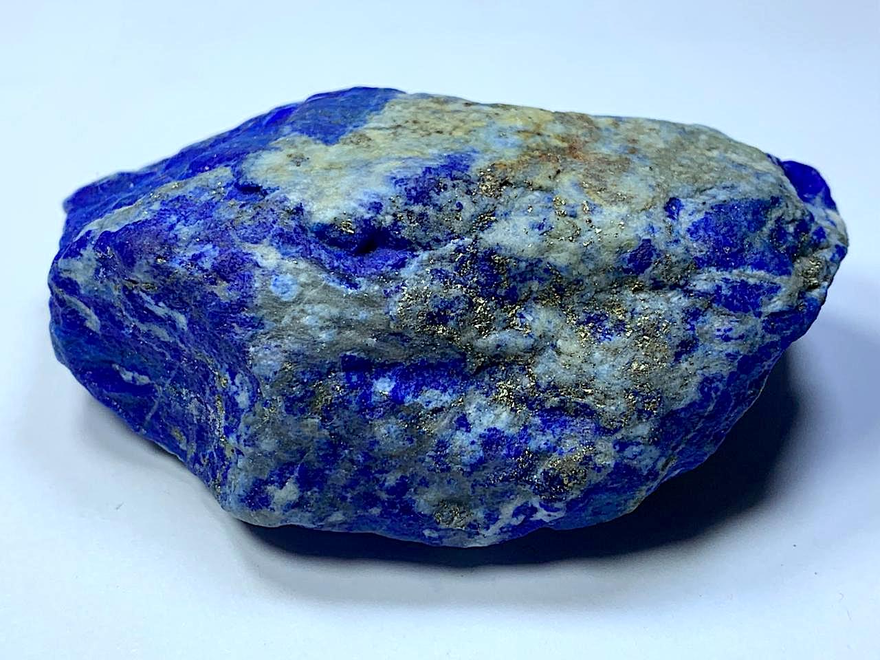 144 Gram Rough Lapis Lazuli Stone with Golden Pyrite 