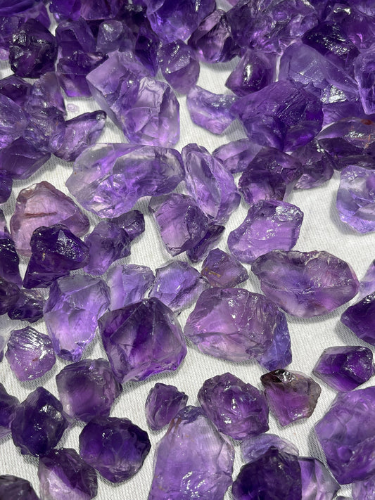 3 KG Facet Grade Raw Amethyst for Faceting Wholesale Deal