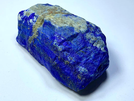 144 Gram Rough Lapis Lazuli Stone with Golden Pyrite 
