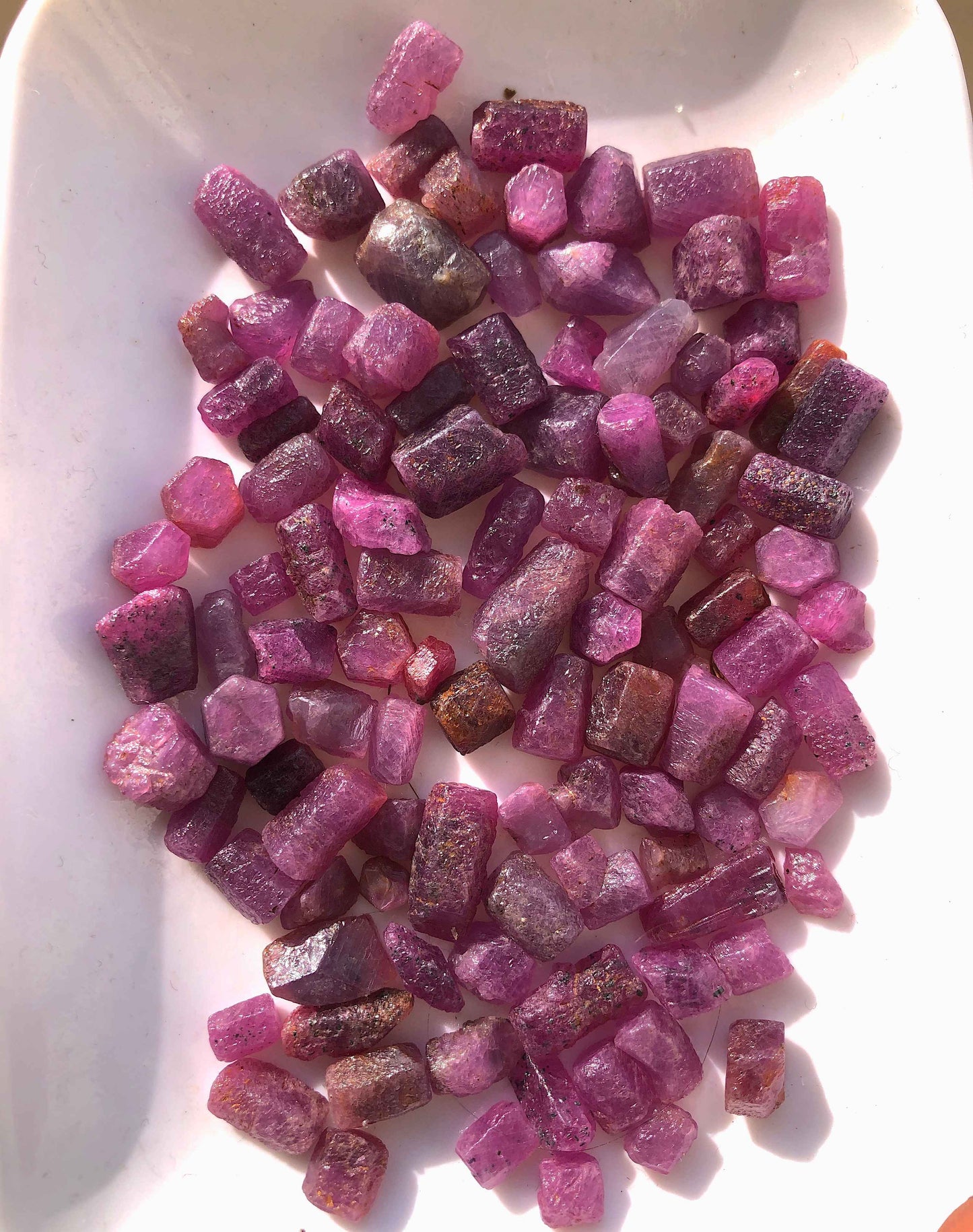75 Grams Raw Ruby Crystals