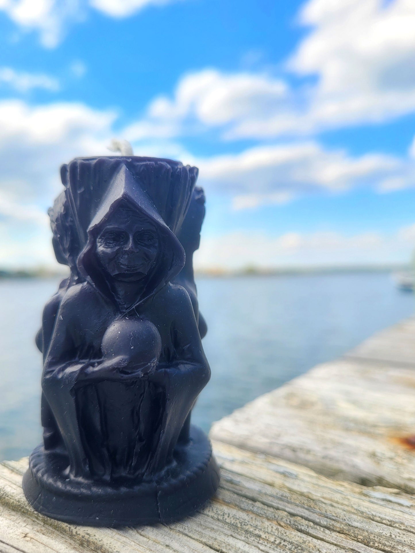 The Triple Goddess Candle, The Maiden, The Mother, the Crone Beeswax Candle