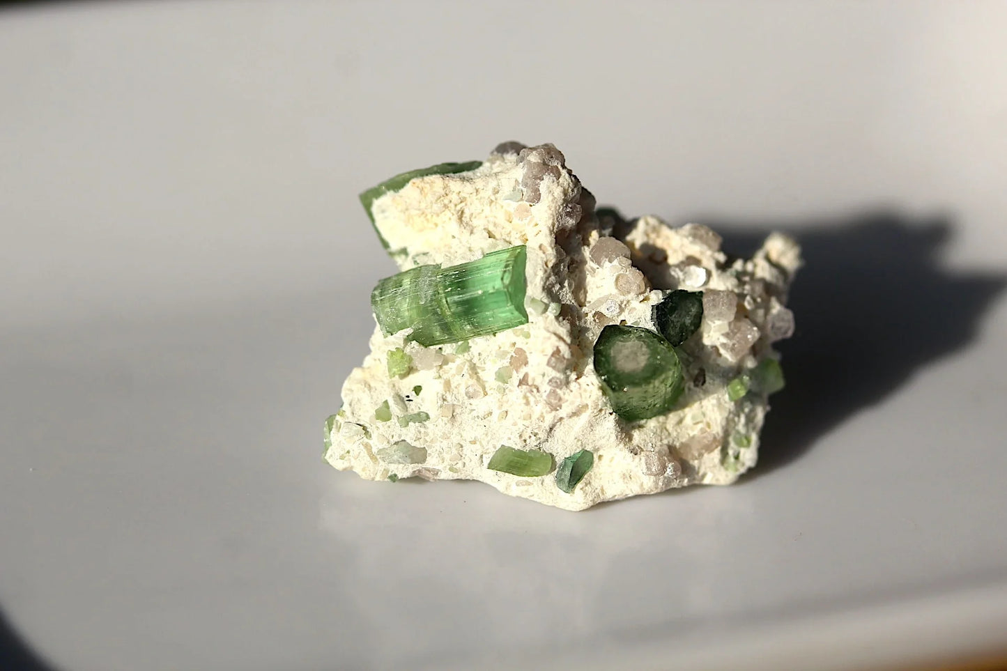 13 Gram – 2 Piece Green-Blue Tourmaline Mini Crystal Specimen from Afghanistan