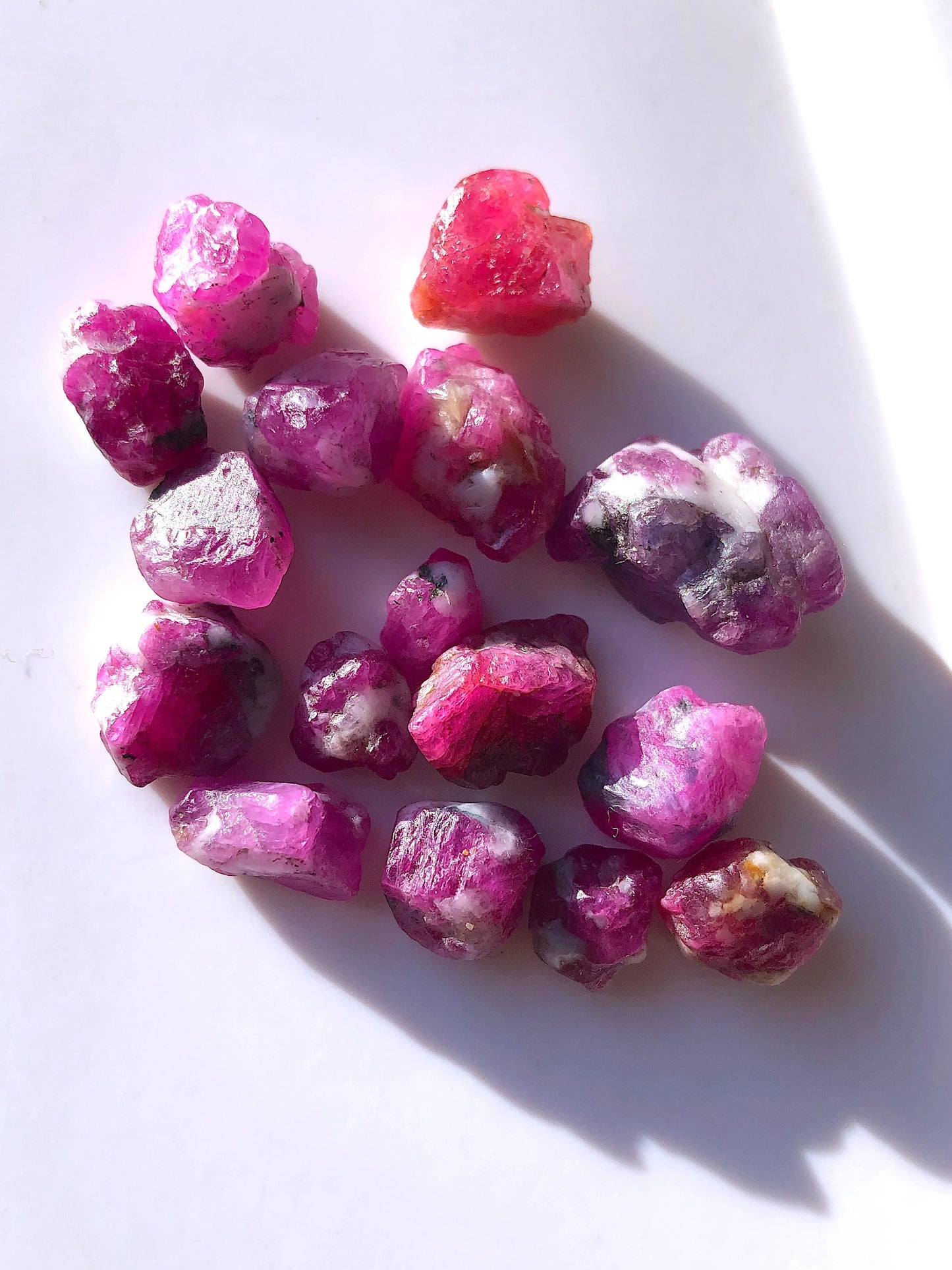 75 Carats Afghan Rough Rubies Specimens - Miniature Mineral Specimens