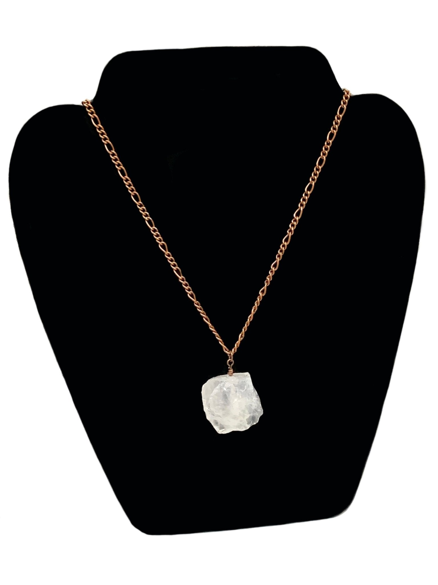Cassiopeia Authentic Raw Clear Quartz Handmade Pendant Necklace - Born Mystics