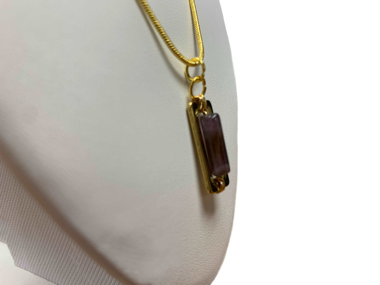 Claire Dainty Handmade Amethyst Pendant Necklace - Born Mystics