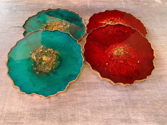 Handmade 5" Colorful Coasters or Plates Sold Individually - Born Mystics