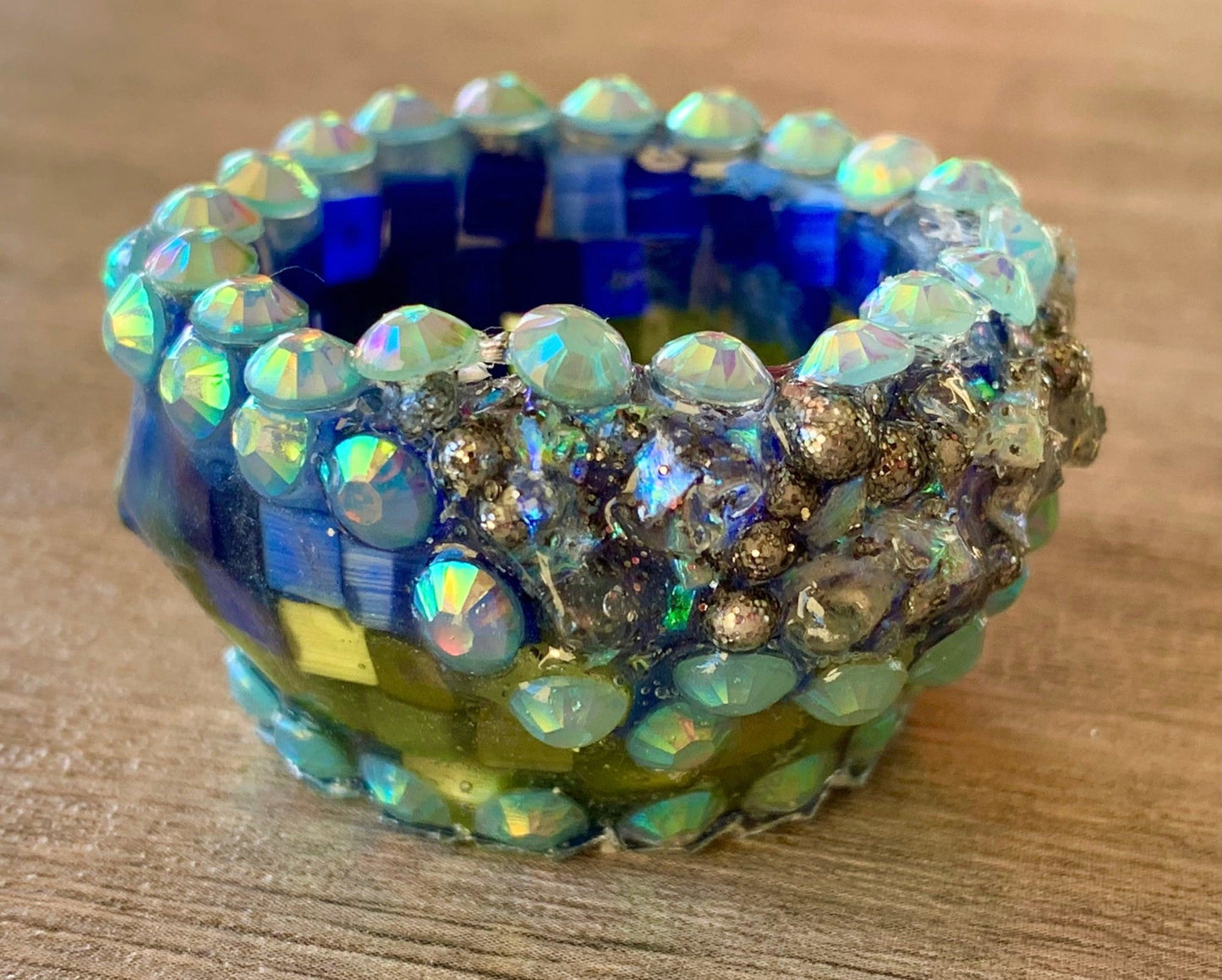 Handmade Unique Jeweled Mini Resin Ring/ Trinket Bowl (Sold Individually) - Born Mystics