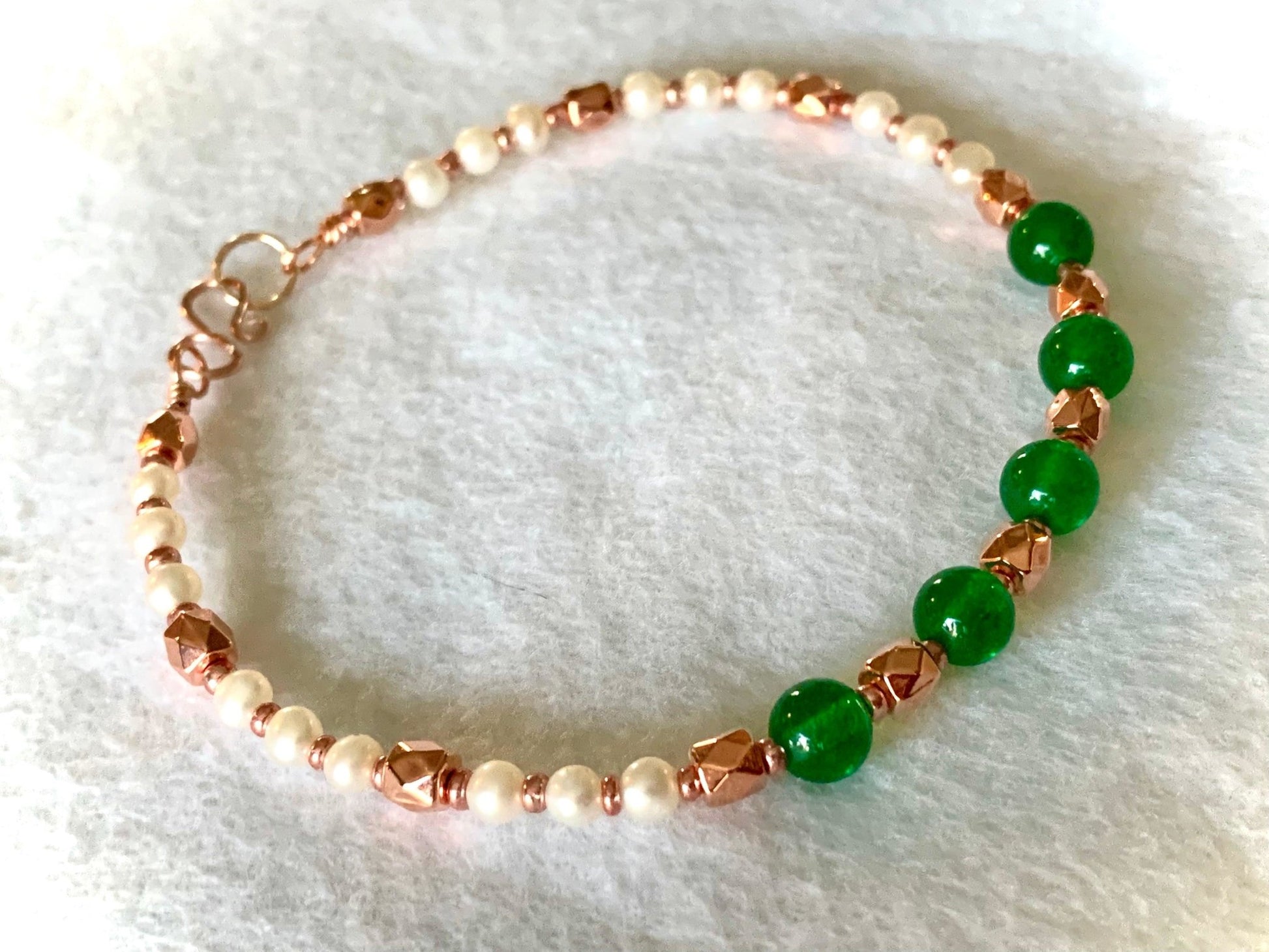 🔴SOLD🔴 Odele Genuine Jade (heat treated to enhance color) Beaded Bracelet - Born Mystics