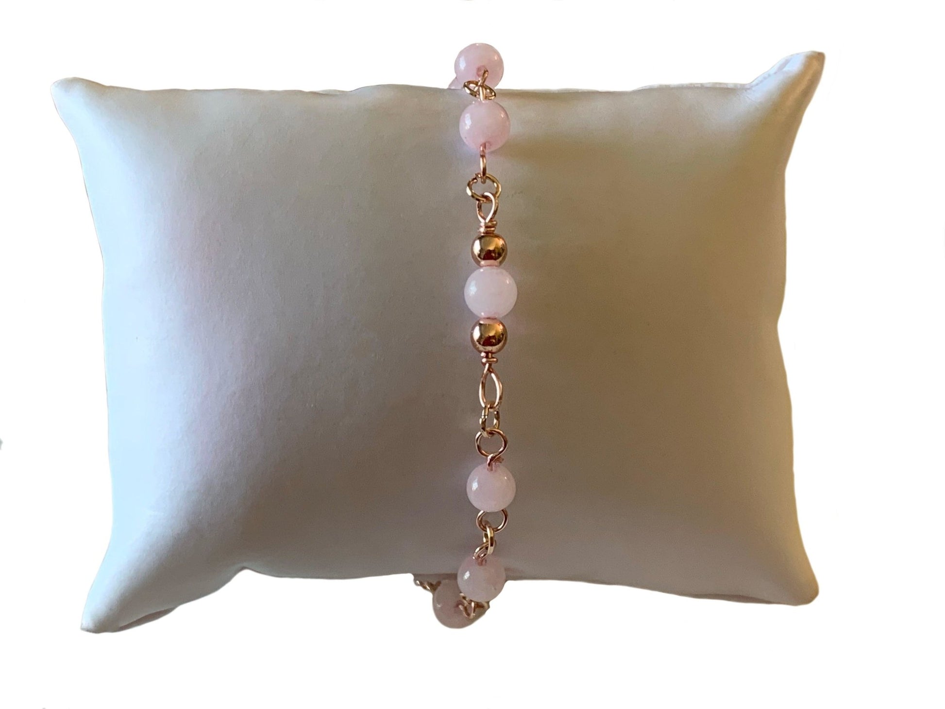 🔴Sold🔴 Venus- Handmade Genuine Rose Quartz Bracelet/ Anklet - Born Mystics